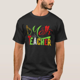 Camiseta Professor De Matemática De Volta À Escola