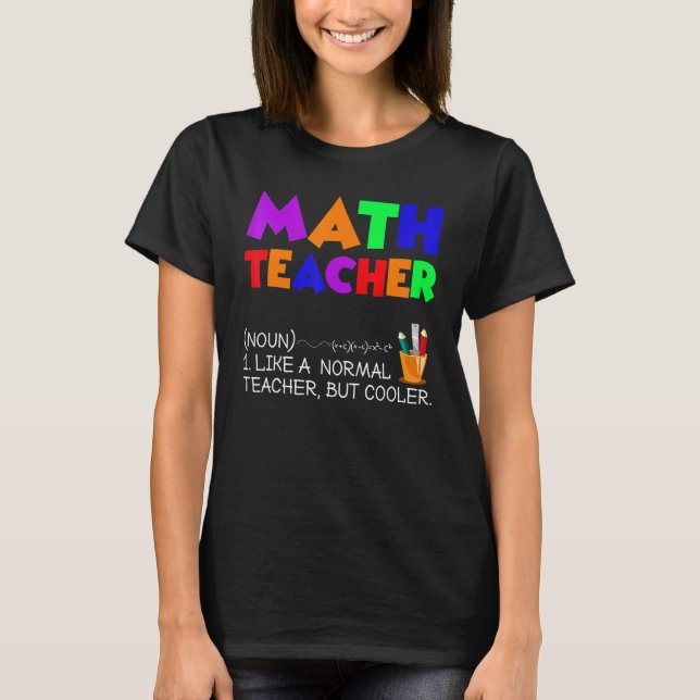 Camiseta Professor de Matemática  Definição Professor de Ma (Frente)