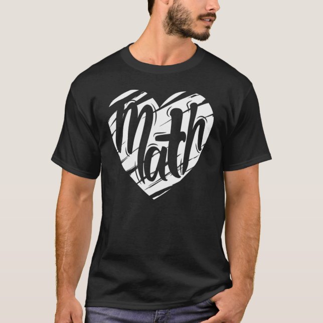 Camiseta Professor de Matemática do Coração de Matemática V (Frente)