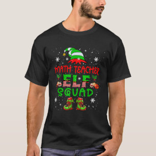 Camiseta Professor de Matemática Elfo Esquadrão Natal Profe