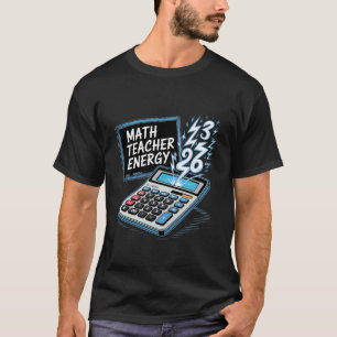 Camiseta Professor de Matemática Energia Divertida Sala de