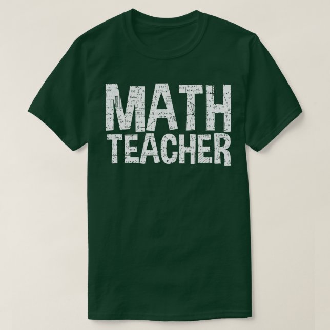 Camiseta Professor de Matemática Engraçado (Frente do Design)