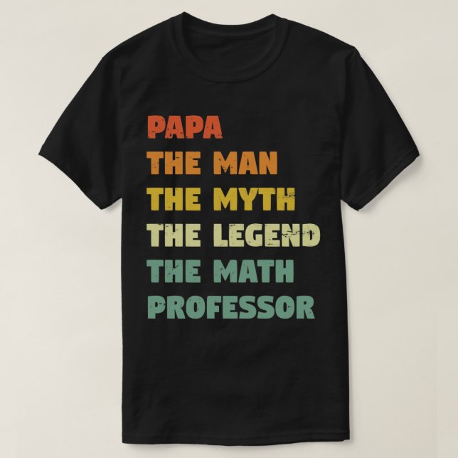 Camiseta Professor de Matemática Engraçado (Frente do Design)