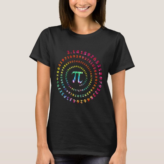Camiseta Professor De Matemática Engraçado Pi Day Para Mulh (Frente)