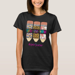 Camiseta Professor de Matemática Ensina Amor Inspira Gravat