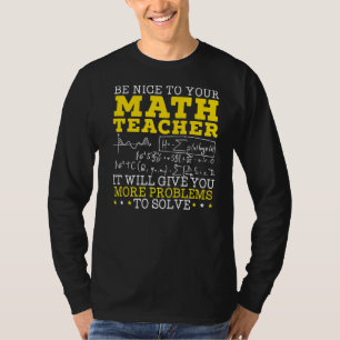 Camiseta Professor de Matemática Escola de Matemática Matem