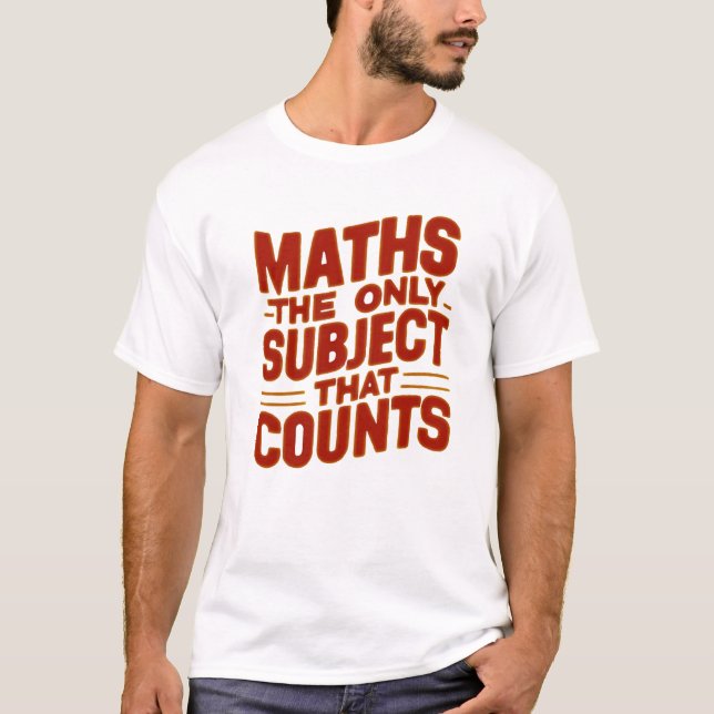 Camiseta Professor de matemática, estudante de matemática,  (Frente)