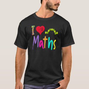 Camiseta Professor de Matemática Eu Amo Matemática Lagarta