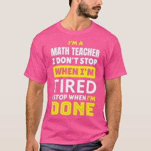 Camiseta Professor de Matemática, eu doo 27t paro quando Ix