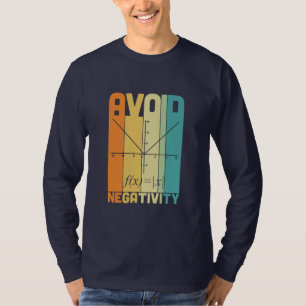 Camiseta Professor de Matemática Evita Negatividade