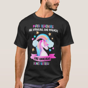 Camiseta Professor de Matemática Fabuloso Unicórnio Mágico