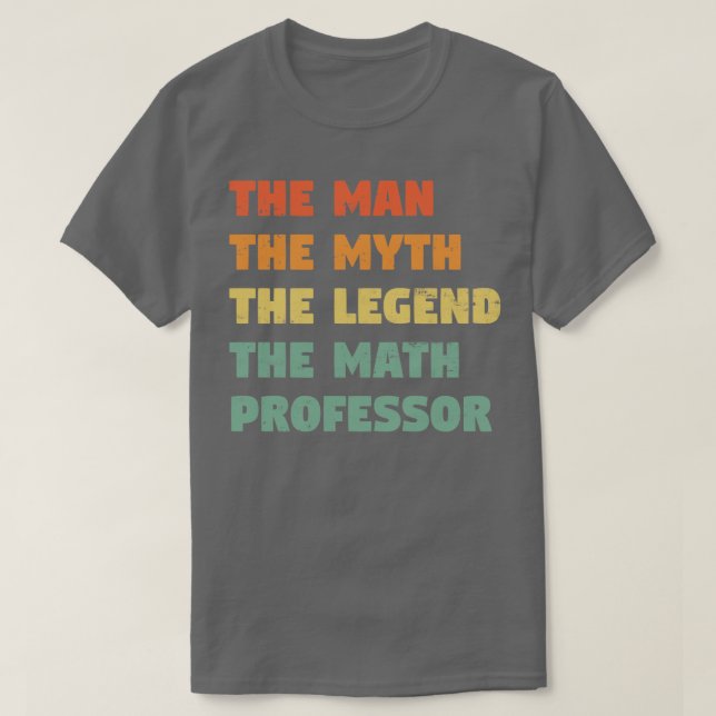 Camiseta Professor de Matemática Funny1 (Frente do Design)