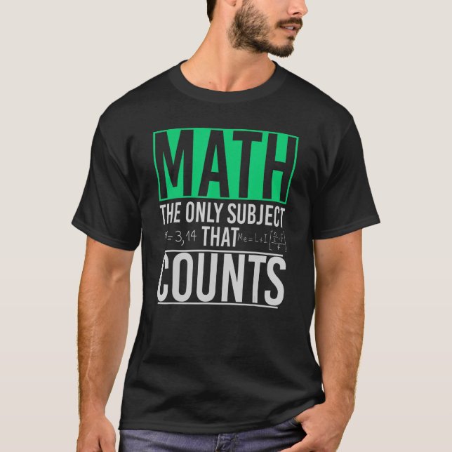 Camiseta Professor De Matemática geek O Único Assunto Que C (Frente)
