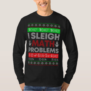 Camiseta Professor de Matemática I Sleigh Math Problems Chr