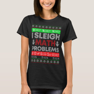 Camiseta Professor de Matemática I Sleigh Math Problems Chr