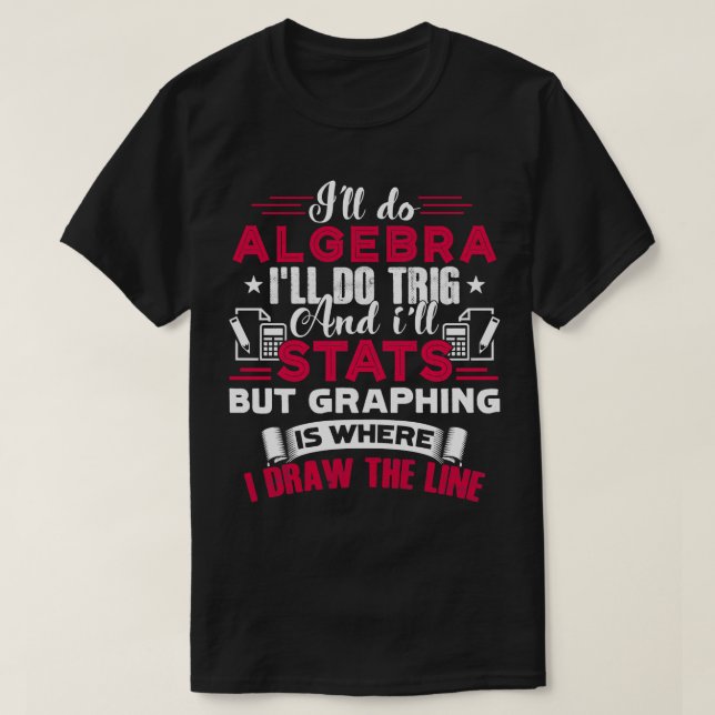 Camiseta Professor de Matemática Ill do Algebra (Frente do Design)