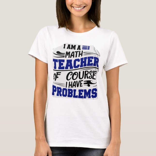 Camiseta Professor de matemática Jest (Frente)