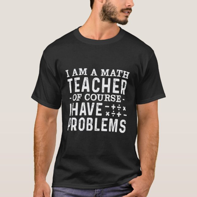 Camiseta Professor de matemática matemática matemática alun (Frente)