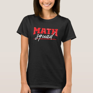 Camiseta Professor de Matemática Matemática no Esquadrão de