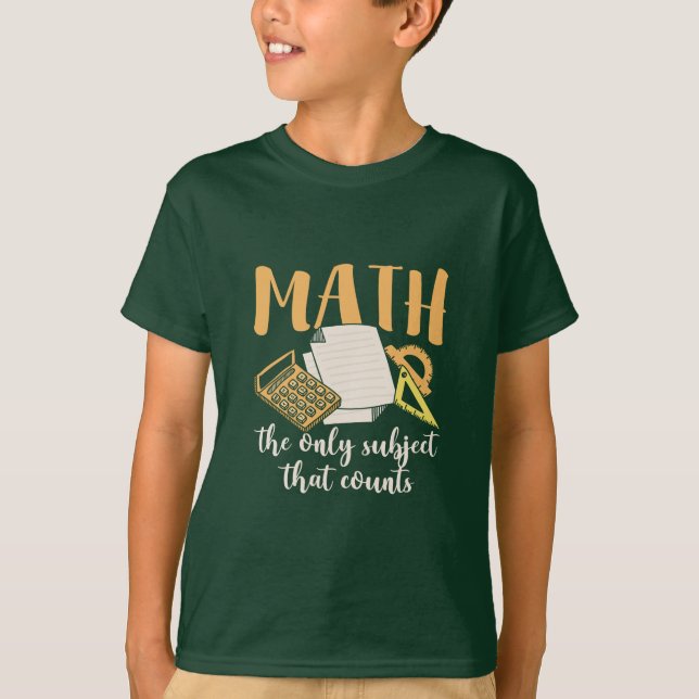 Camiseta Professor De Matemática Matemática O Único Assunto (Frente)