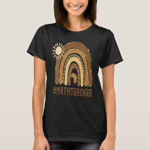 Camiseta Professor de Matemática Melanina Africana Pele Pre