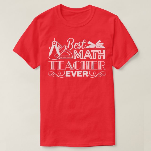 Camiseta Professor de Matemática Melhor Professor de Matemá (Frente do Design)