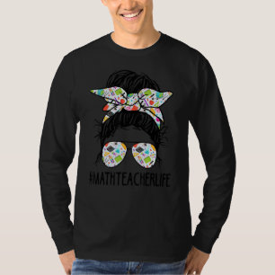 Camiseta Professor de Matemática Mensageiro com Cabelo de V
