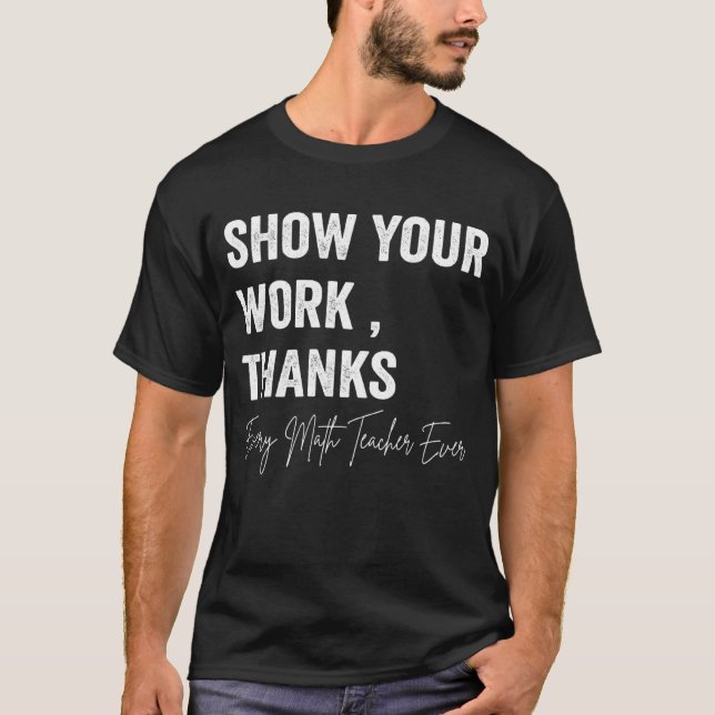 Camiseta Professor de Matemática Mostra Sua Equação de Obri (Frente)