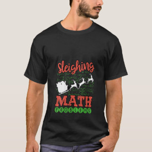 Camiseta Professor de Matemática no Natal Dia do Natal Papa