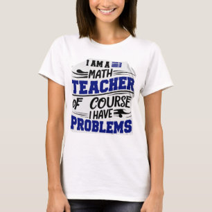Camiseta Professor de matemática Piada 