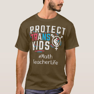 Camiseta Professor de Matemática Protege Crianças Transgêne