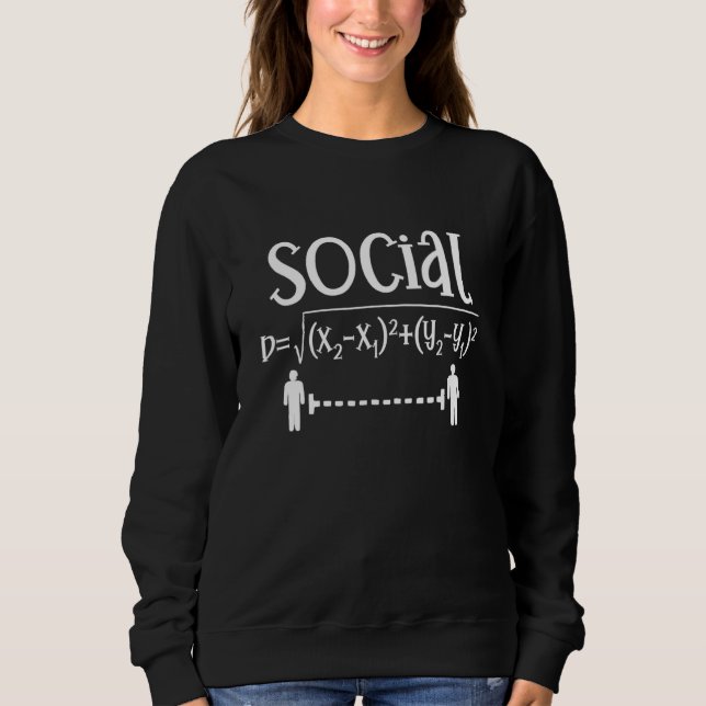 Camiseta Professor de Matemática que Distorce Social Coloco (Frente)