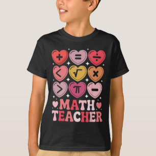 Camiseta Professor de Matemática Símbolo de Operação Matemá