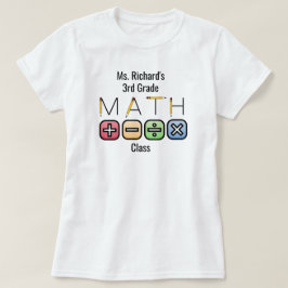Camiseta Professor de Matemática | Símbolos aritméticos per