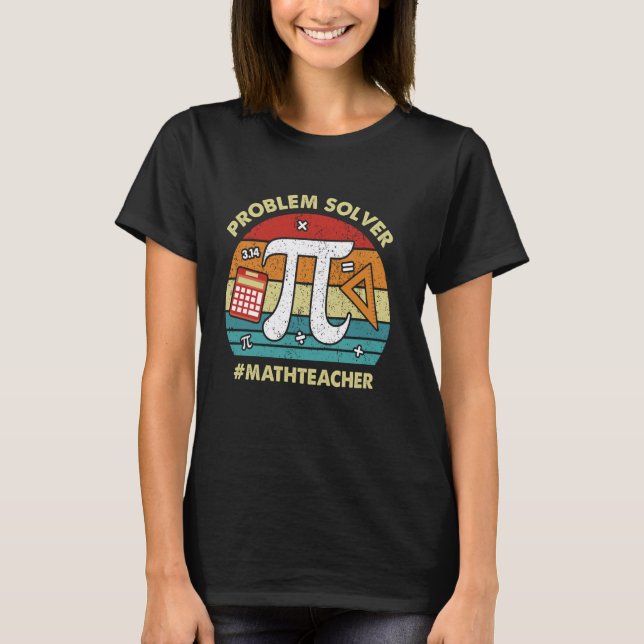 Camiseta Professor de Matemática Solucionador de Problemas  (Frente)