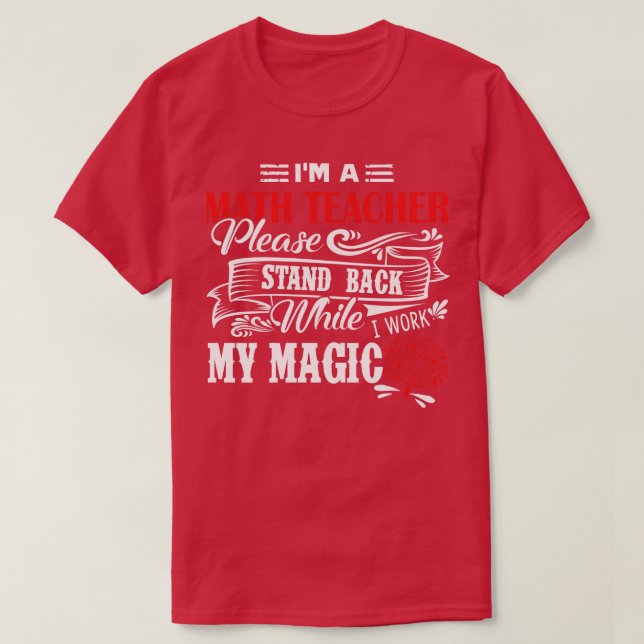Camiseta Professor De Matemática Sou Professor De Matemátic (Frente do Design)