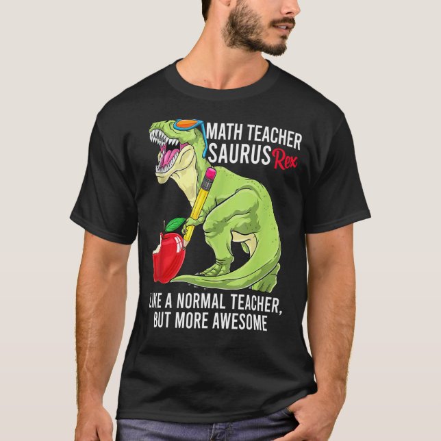 Camiseta Professor De Matemática Surus Rex Como Um Professo (Frente)