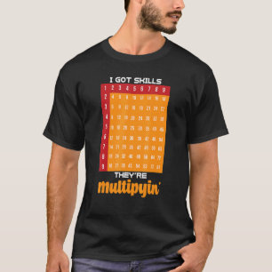 Camiseta Professor de Matemática T... Eu Tenho Habilidades