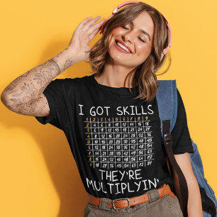 Camiseta Professor de Matemática tem habilidades múltiplas