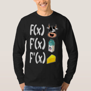 Camiseta Professor de Matemática Vaca Queijo de Leite Cálci