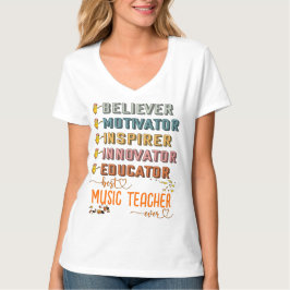 Camiseta Professor de Melhor Música Envolve Professora Tgif