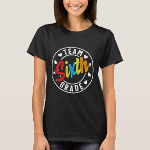 Camiseta Professor De Meninas Do Sexto Ano De Volta À Escol