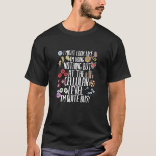 Camiseta Professor de Microbiologia de Biologia Engraçado B
