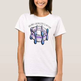 Camiseta Professor de Moléculas de Química Orgânica e Amor