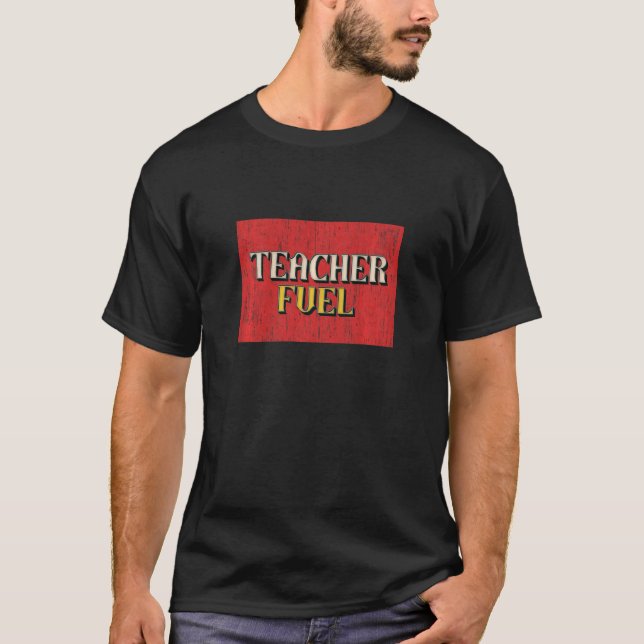 Camiseta Professor de Mulheres Combustível Docente Professo (Frente)