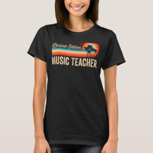 Camiseta Professor de Música Aniversário Retro Vintage Men