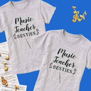 Camiseta Professor de Música Besties Bassoon Melhor Amigo