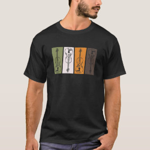 Camiseta Professor de Música de Violino Estudante Violinist