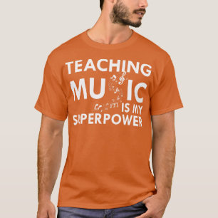Camiseta Professor de Música Ensinando Música é minha super