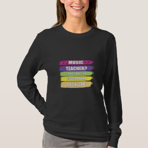 Camiseta Professor De Música Eu Prefiro O Termo Educacional